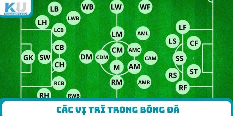 Các vị trí trong bóng đá