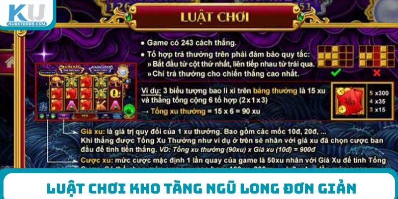 Luật chơi Kho Tàng Ngũ Long đơn giản